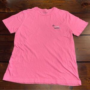 Men’s Nautica Short Sleeve T-shirt Pink Fishing Charter Size Large EUC!